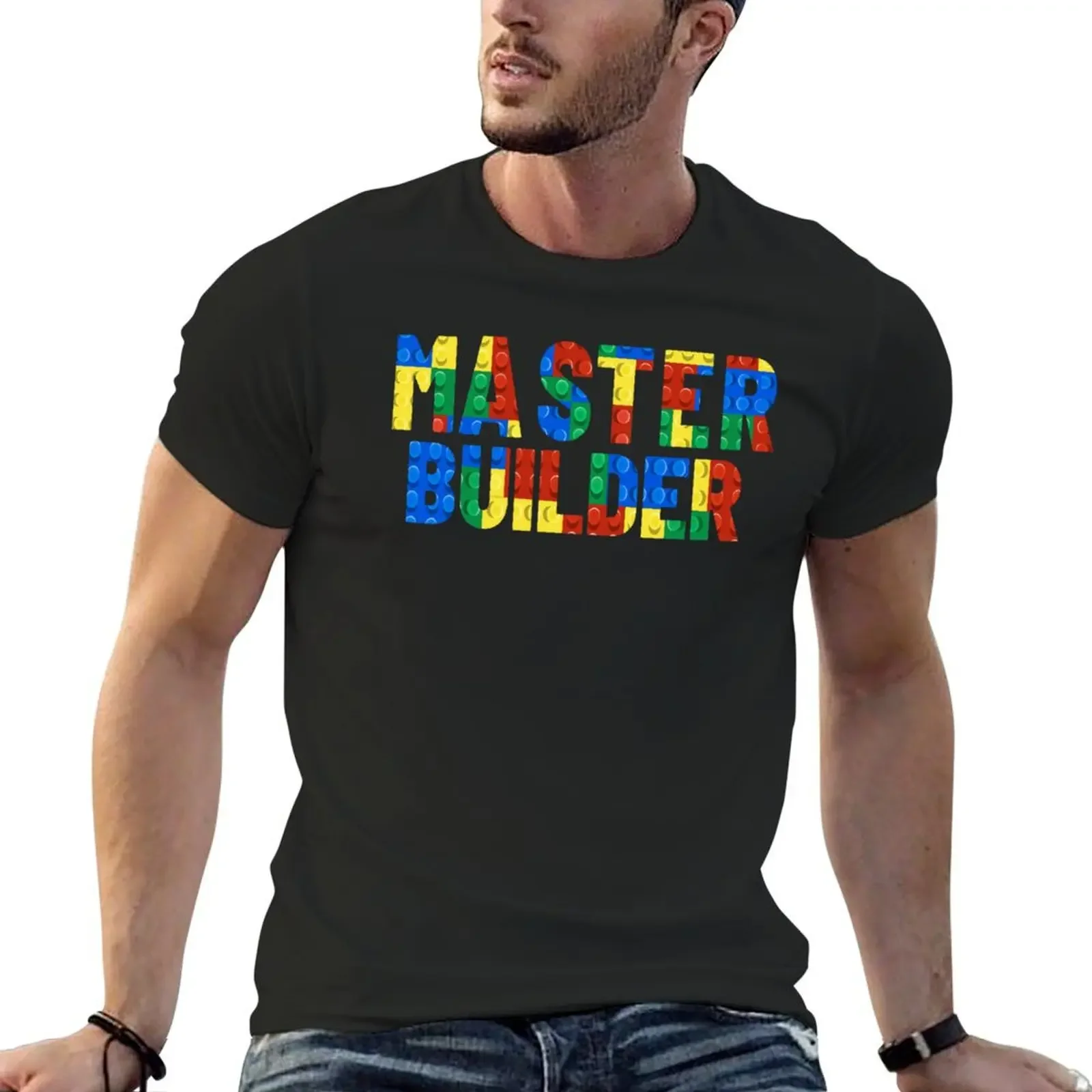 

Master builder creator - best gift idea for adults and toddler toys for boys & kids - children T-Shirt cute tops t shirt men