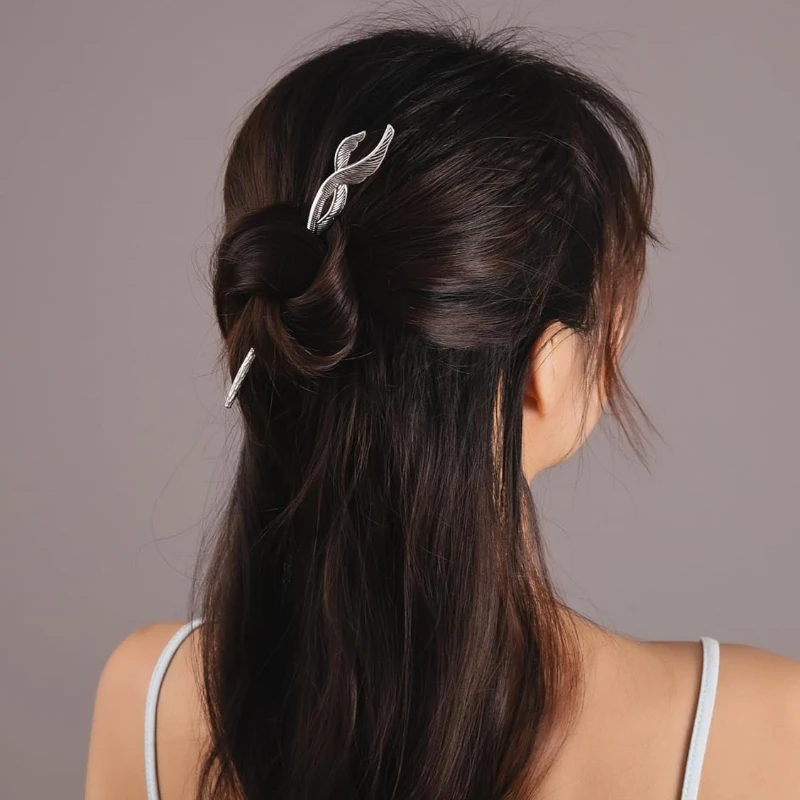 Vintage-Haarnadeln aus Metall, französische Haarnadel, Dutts, trendiger Haarschmuck für Frauen und Mädchen