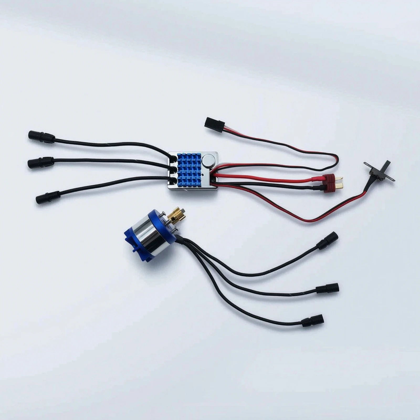 Brushless Motor with ESC 45A Brushless Motor with Speed Controller Power System AM32 2-3S for Rock Crawling, Trail Running