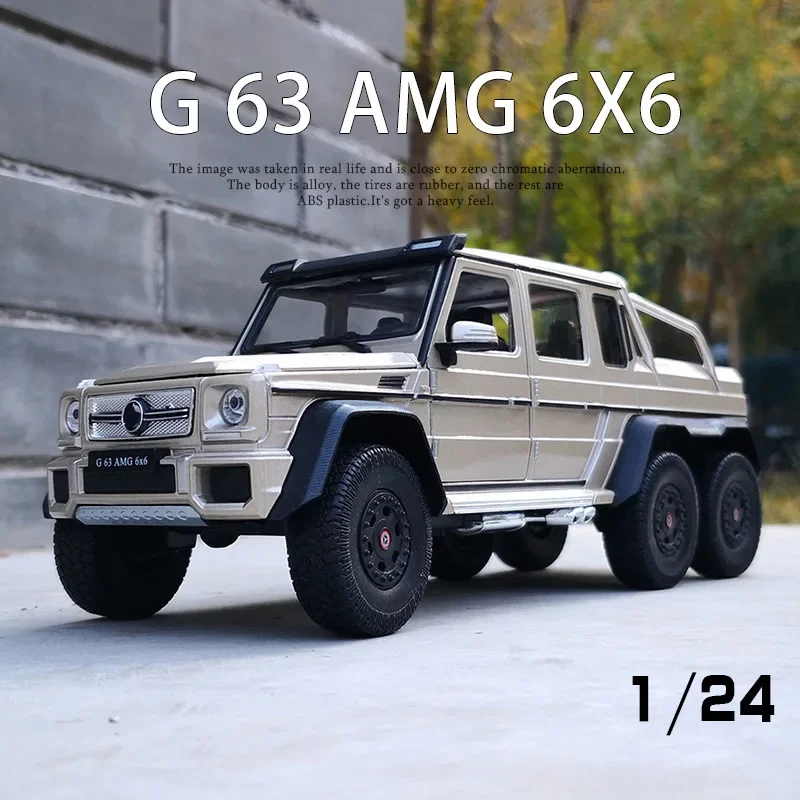 

Модель игрушечного автомобиля WELLY 1:24 Mercedes Benz G63 AMG 6x6, металлический сплав