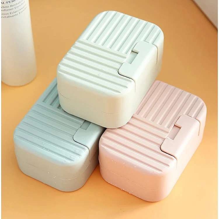 

Waterproof Leakproof Soap Box Travel Plastic Soap Case Box Cover Soap Holder Container High Quality Soap Dishes with Lock
