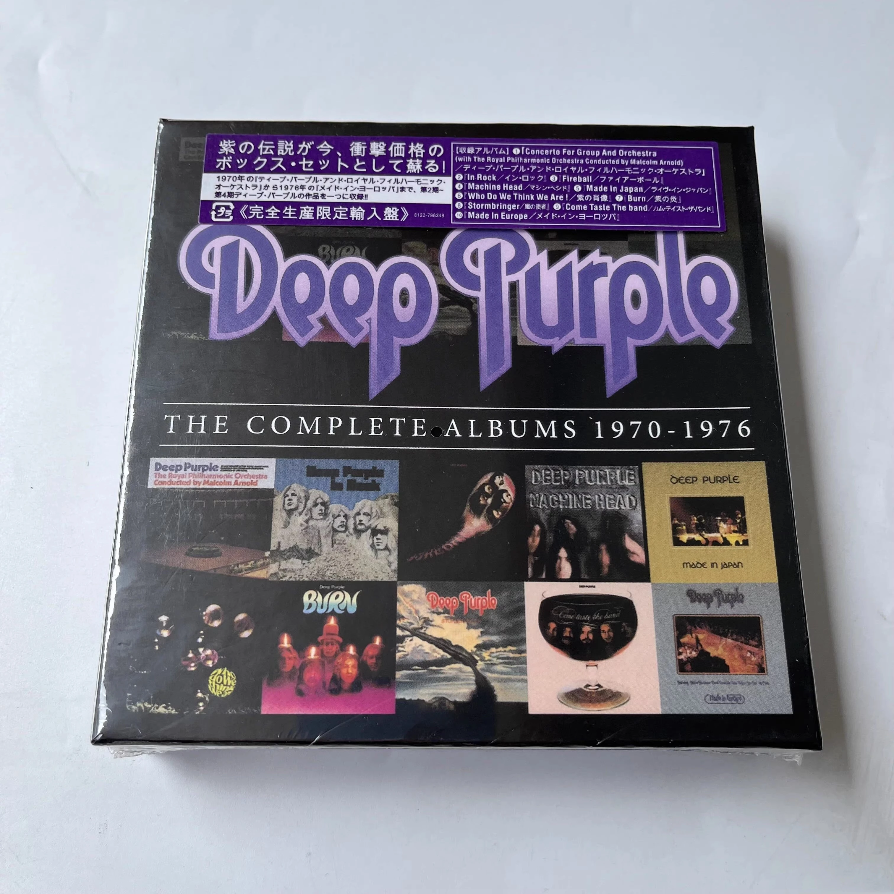 Blues Rock Deep Purple Steve Morse Music CD The Complete 1970-1976 Album Fireball 10pcs Music Record Cosplay Car Soundtracks Box