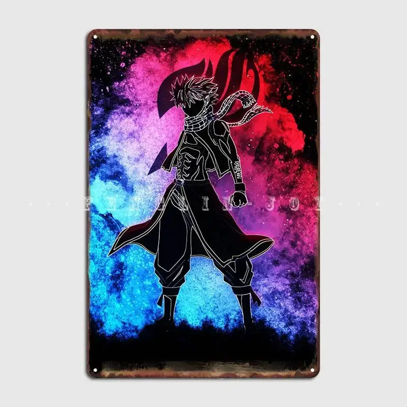 Natsu Dragneel Poster Metal Plaque Cinema Living Room Pub Garage Decoration Garage Decoration Tin Sign Posters