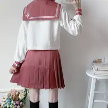 Girls School Uniform with Heart Embroidery #2