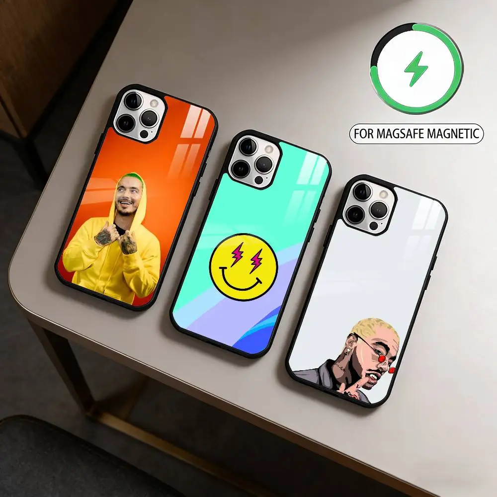 

J B-BalvinS A-Allover print Phone Case For iPhone17,16,15,14,13,12,11 Plus,Pro Max Magnetic For Magsafe Wireless Charging