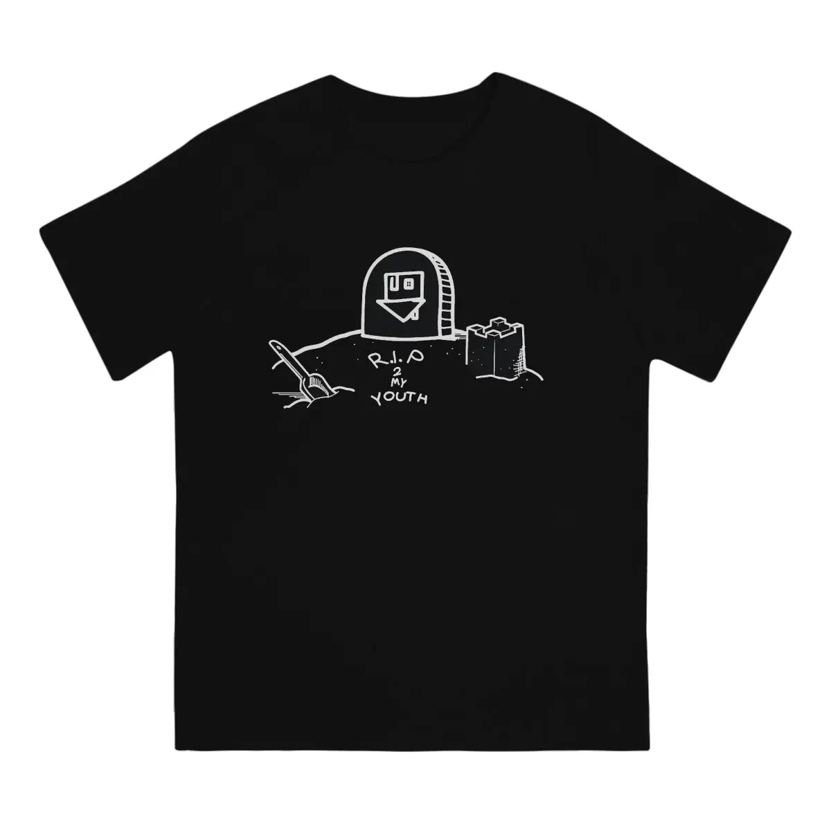 Unique R.I.P. 2 My Youth T-Shirts for Men Round Neck  Cotton T Shirts The NBHD Neighbourhood Short Sleeve Tee Shirt