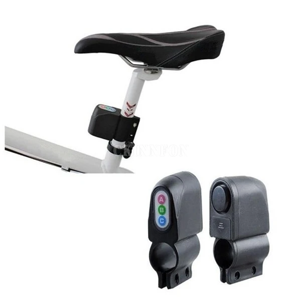 

100 шт./лот, велосипедная безопасность, водонепроницаемая сигнализация с паролем, противоугонный замок