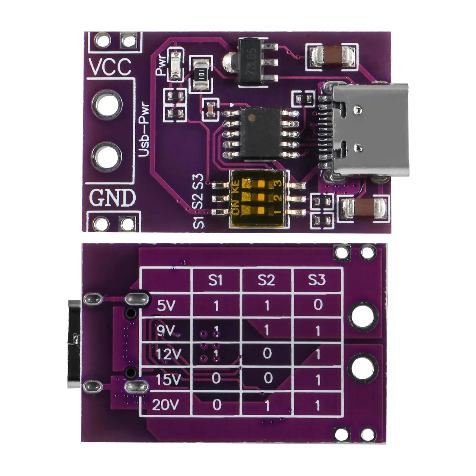 5Pcs PD2.0 PD3.0 Type-C QC AFC DC Fast Charge Decoy Trigger Polling Detector Notebook Power Supply Change Board USB-PD modulo