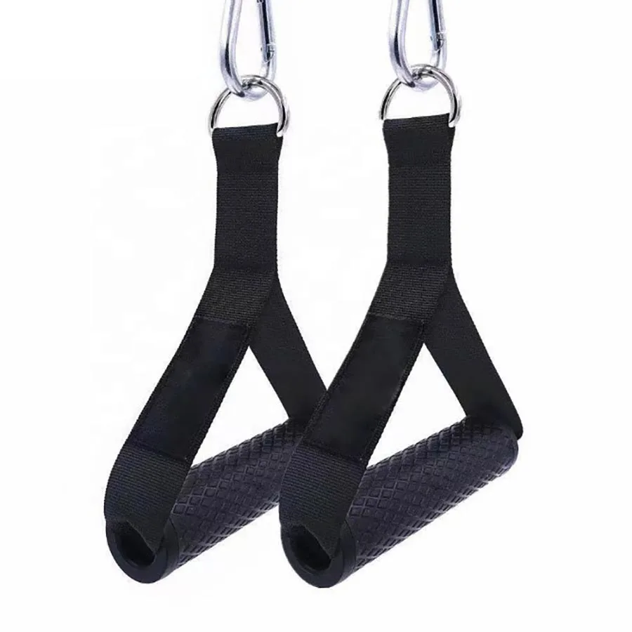 2Pcs Exercise Handle for Cable Machine Aluminum Alloy Gym Handle for Power Rack Attachment Multi-function Resistance Band Handle