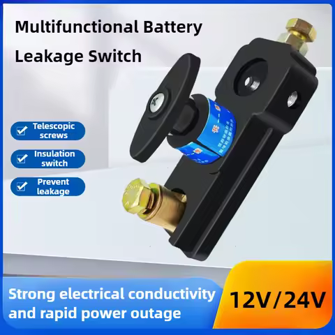 12V/24V Universal Car Battery Disconnect Switch Battery Terminal Anti-leakage Switch Battery Disconnect Isolator Cut Off Switch