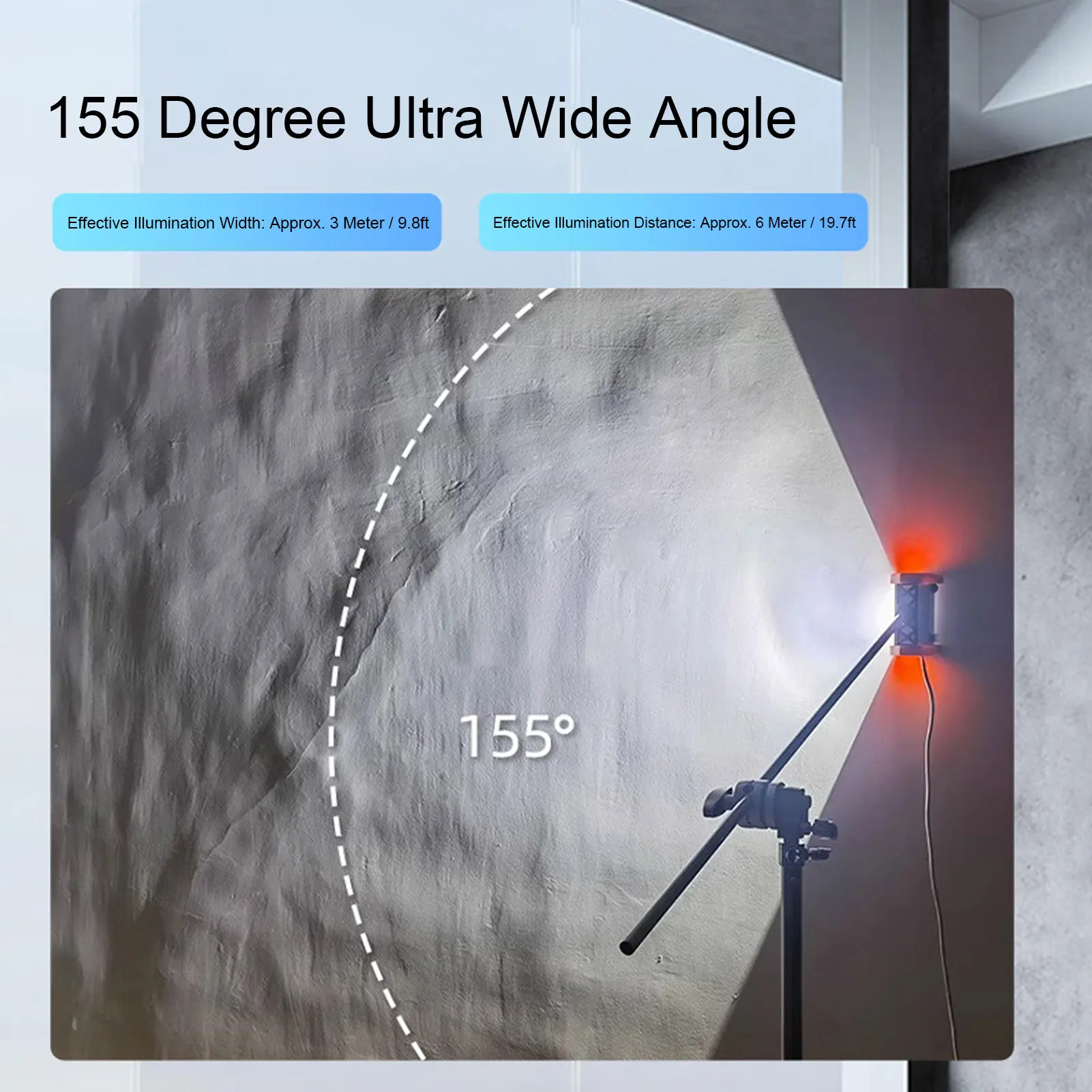 LED Wall Inspection Light Painter Developing Lamp for Drywall Painting Polishing Acceptance Orange Drywall Tool Inspection Lamp