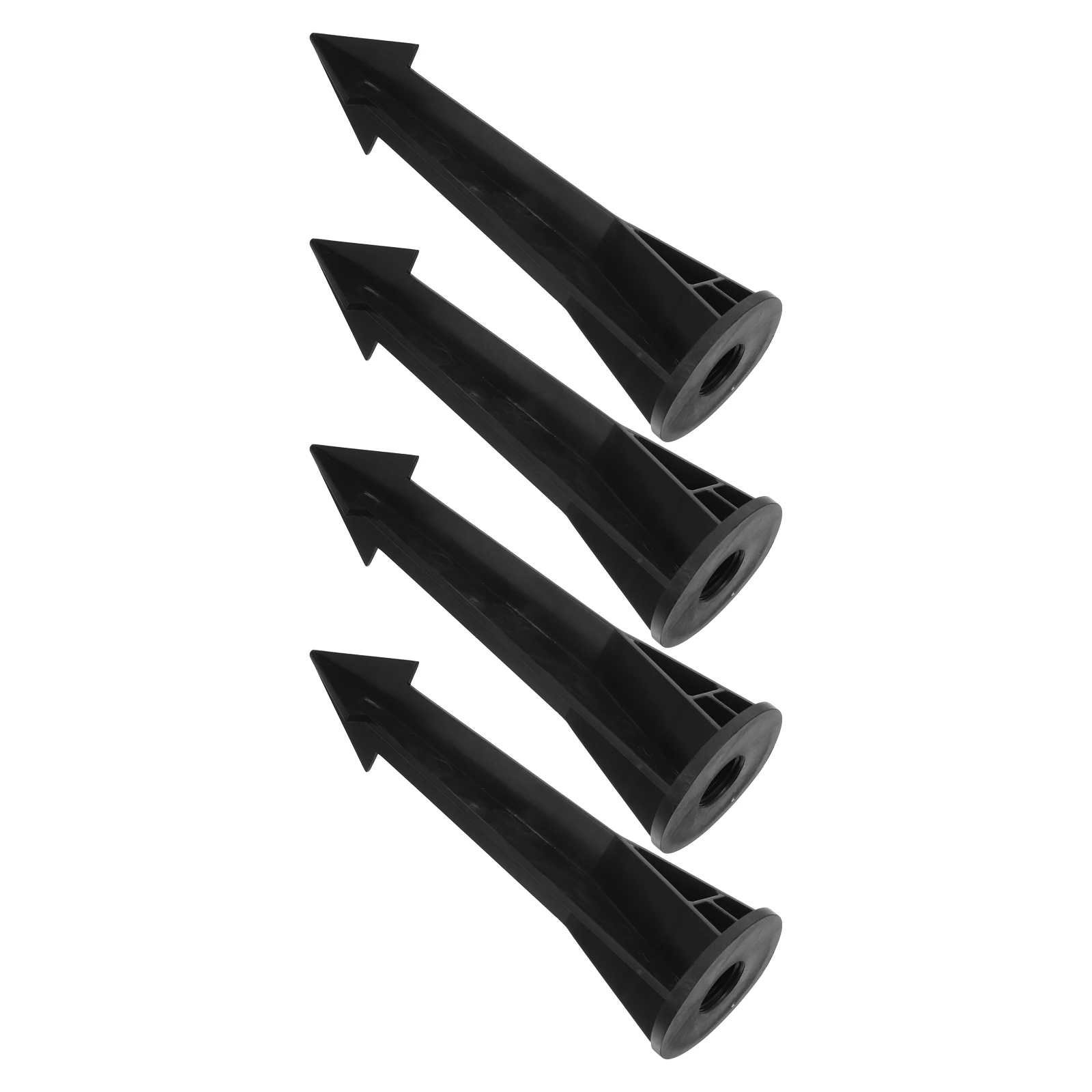

4 Pcs Landscape Lights Floor Piles Ground Stakes for Outdoor Black Floodlight Spikes