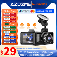 AZDOME M01 Pro Full HD Dash Cam 1080P ADAS Metal Body 24h Parking Monitoring Dashcam For Car DVR Front and Rear Camera Recorder