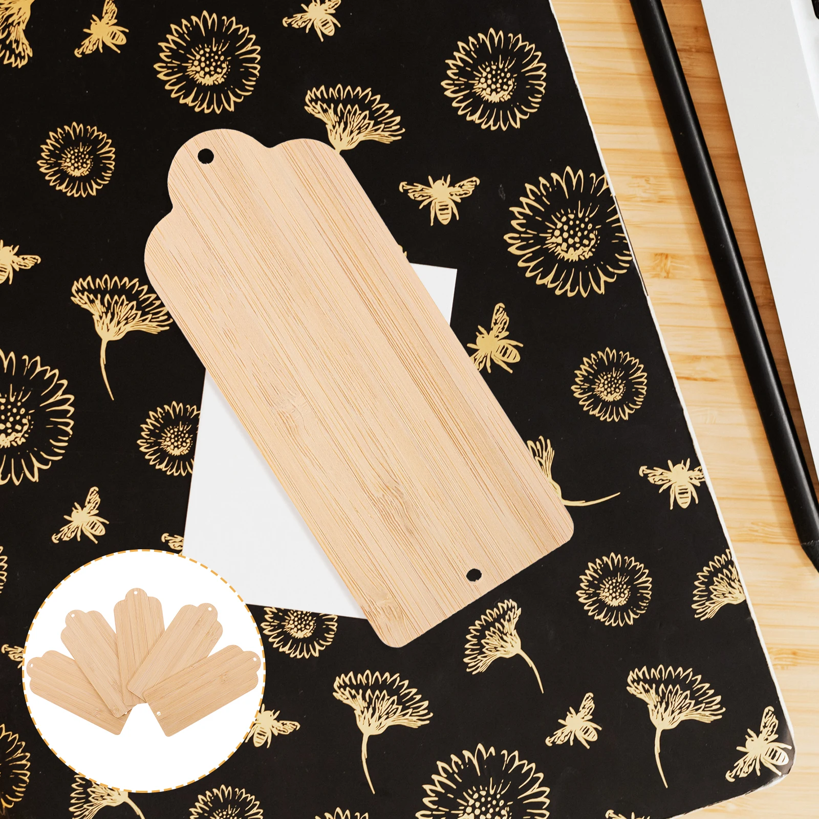 

10pcs Bamboo Slices Bookmark Material 12cm x 5cm x 0 2cm Blank Bookmarks for DIY Crafts Unfinished Bamboo Cutouts Lightweight