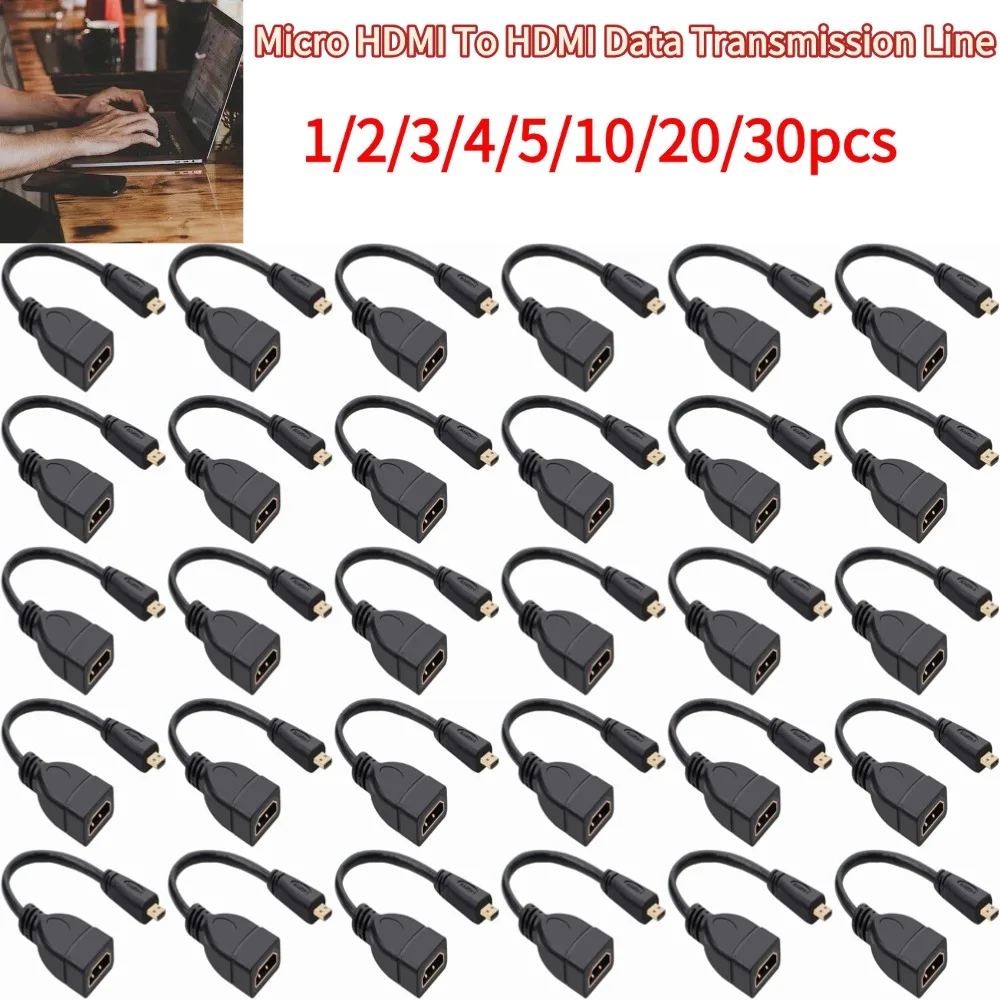 Micro HDMI To HDMI Data Transmission Line 4K 60Hz Cable For Raspberry Pi 5/Pi 4 Micro Compatible Hdmi Cable
