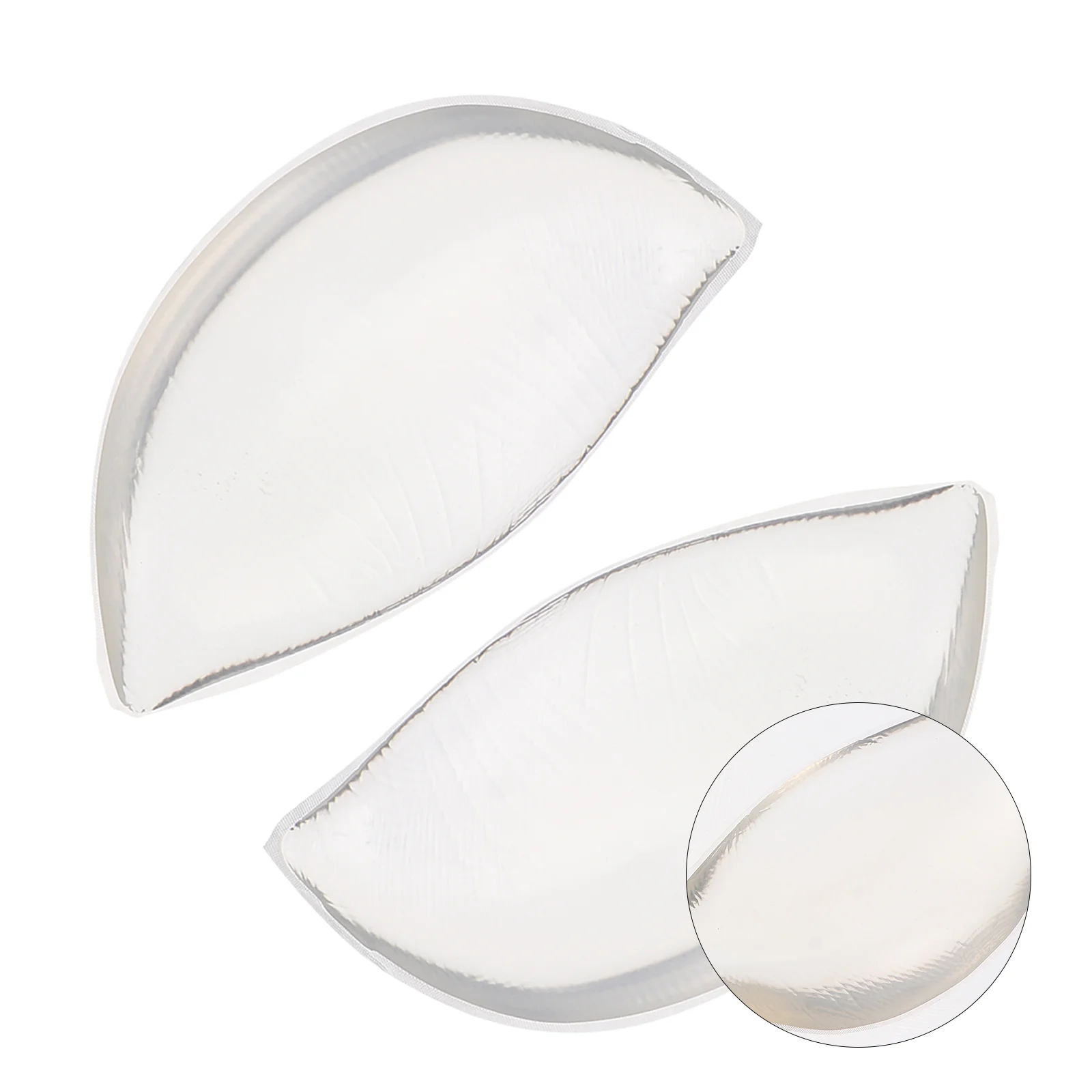 2 Pcs V-shaped Bra Inserts Lightweight Pads Cups Bikini Liners Thicken Attractive Silica Gel Padding Premium Material