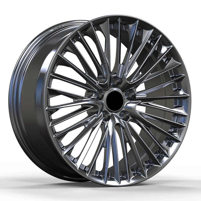 

Multi Spoke Forged Alloy Wheels Rims 18 19 20 Inch 5x114.3 5x120 PCD Black Chrome Finish Hub Fit for Passenger Car Auto Parts