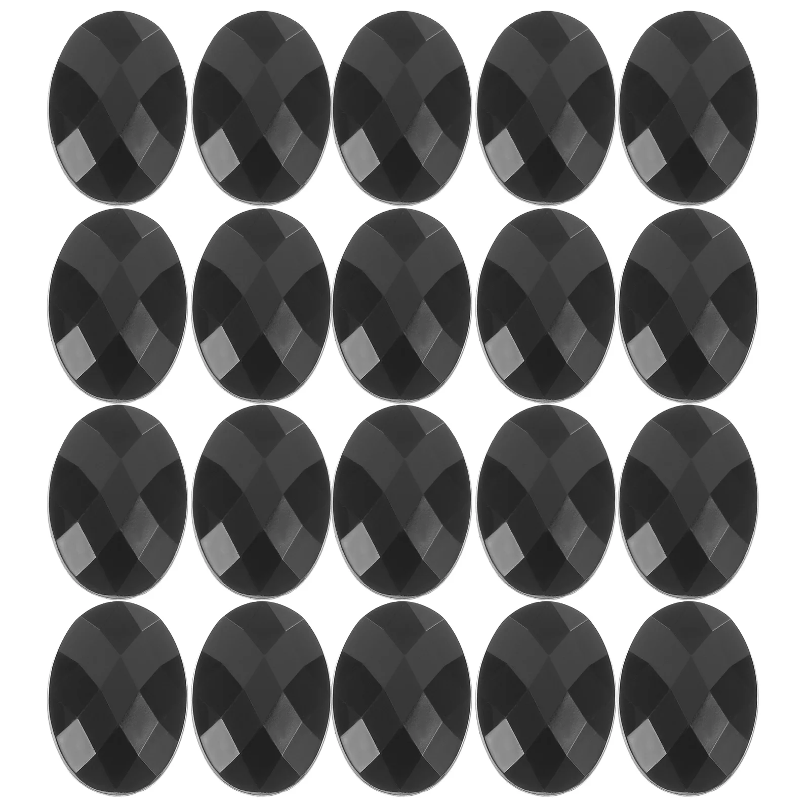 

20pcs Flat Back Rhinestones For Crafts Acrylic Crystal Oval Small Rhinestones No Hole Diy Decorations Clothing Handbag Wedding