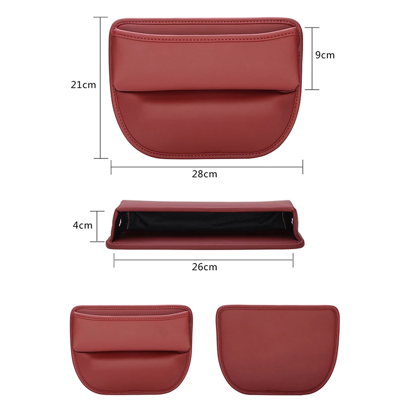 For Tesla Model 3 Y X S Car Side Seat Crevice Storage Pocket Box Built-in Cover Water Cup Key Phone Holder Organizer Accessories