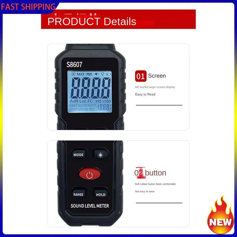 Hot Trend-Digital Sound Level Meter,Sound Meter For Classroom Home Street,30-130DBA DB Meter To Measure Noise,Noise Decibel Read