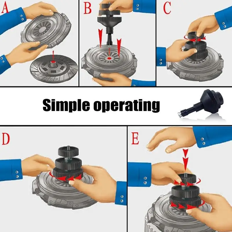 Auto Clutch Plate Correction Tool Automotive Clutch Plate Alignment Tool Anti-Slip Handle Design Calibration Installation Tool