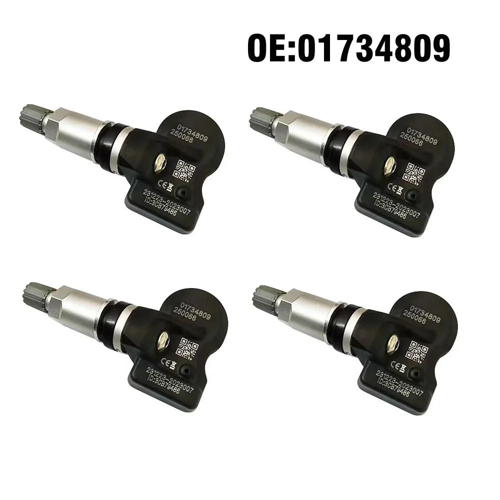 

4pcs Car TPMS Sensor Tire Pressure Sensor Monitoring System 01734809 for Geely Emgrand EV500 Vision X3 Coolray ePro Binray ICON