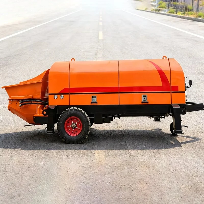 Customized Concrete Pump Machine Mobile Mini Trailer Concrete Pumps for Construction Concrete Transfer Work