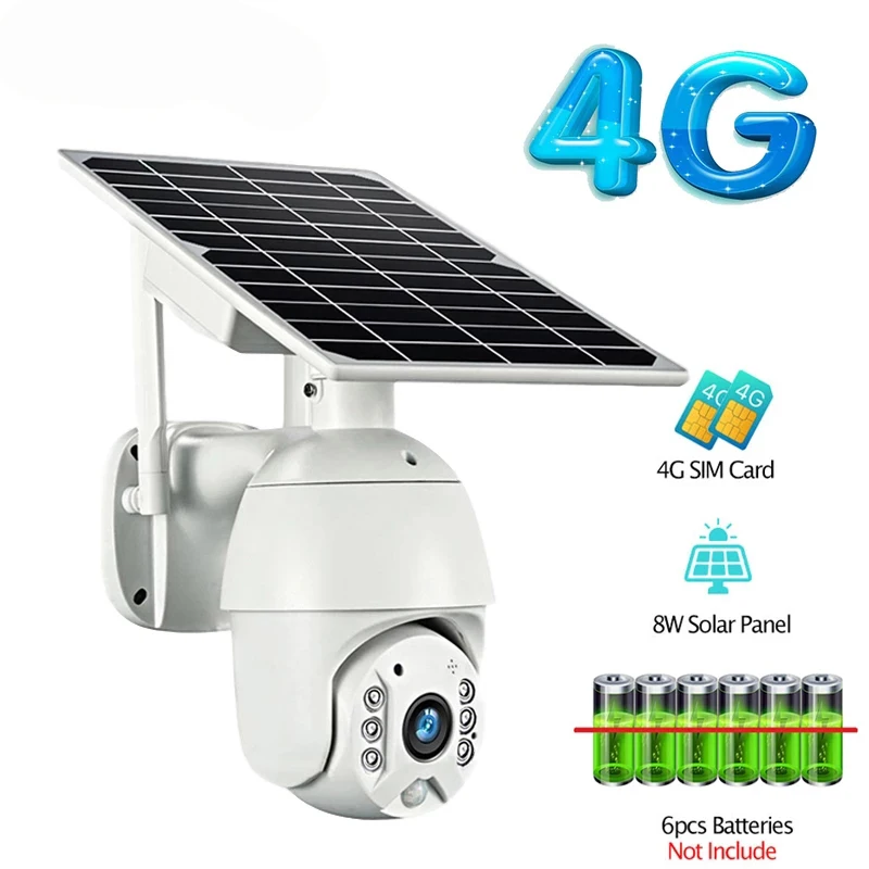 

Top 3MP HD 4G Low Power Solar Camera PTZ Night Vision Two Way Audio Solar Panel Outdoor Monitoring Solar Power IP Camera