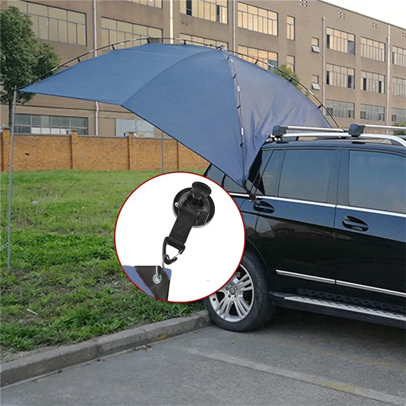 

4Pcs Car Tent Suction Cups Buckle Side Triangular Awning Anchors