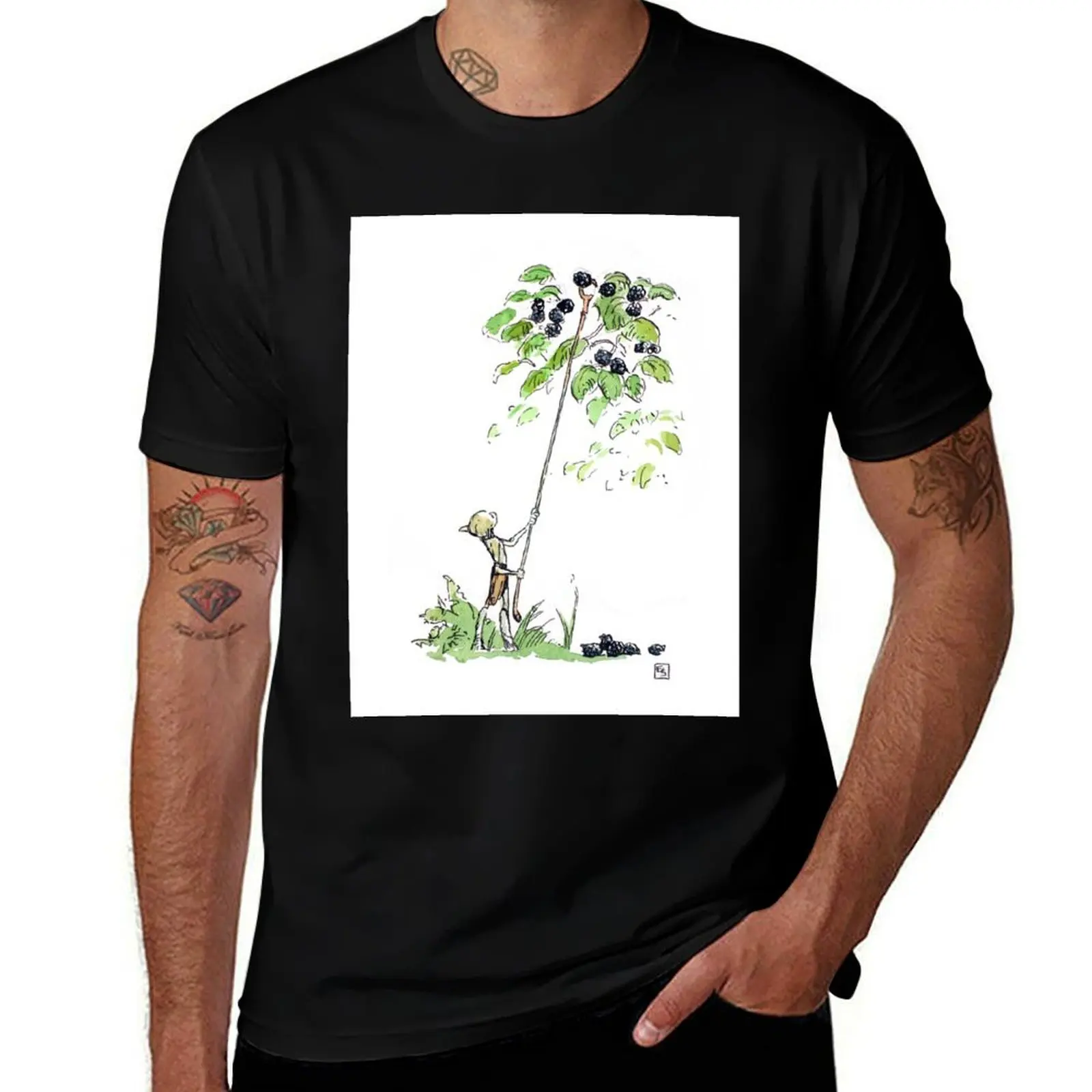 Pixie using a Hooker Stick T-Shirt Casual Simple Design Short Sleeve Shirt T-Shirt