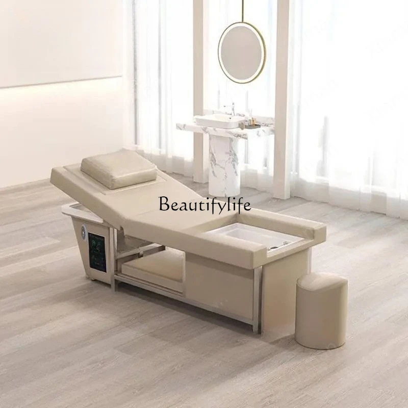 

04*Massage Shampoo Bed Foot Therapy Electric Lifting Foot Massage Bed