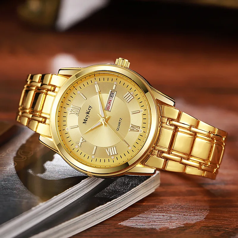 New Fashion Top Luxury Watch For Man Business Date Quartz Watch Men Famous Stainless Steel Watches Reloj Hombre Gifts Male Clock