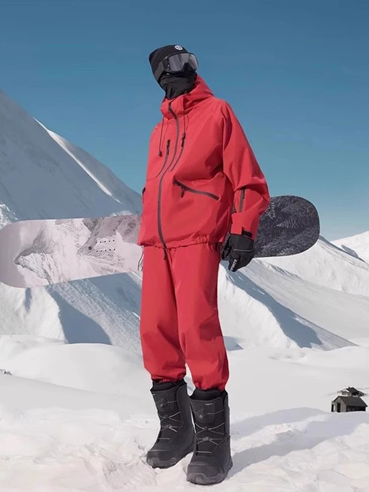 

Мужской зимний лыжный костюм: утепленные флисовые водонепроницаемые брюки для снега, пуховик для защиты от холода, повседневная спортивная одежда