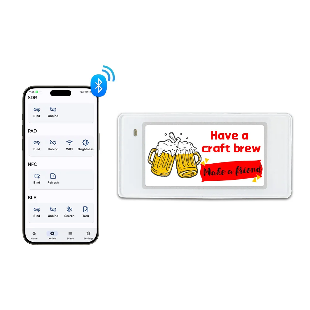 

Supermarket 2.66 Inch 4 Color Digital Price Tags Epaper Display EBL Esl Electronic Shelf Label With Cloud System