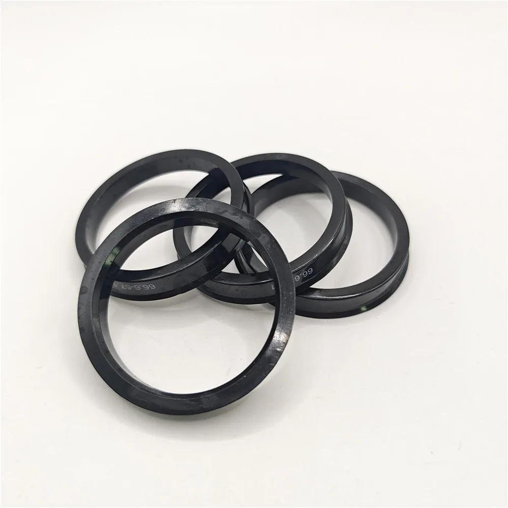 4pcs Car Plastic Wheel Hub Centric Rings center Bore 73.1-57.1 66.6-57.1 73.1-60.1 73.1-66.6 67.1-60.1 73.1-56.1 73.1-54.1 Black