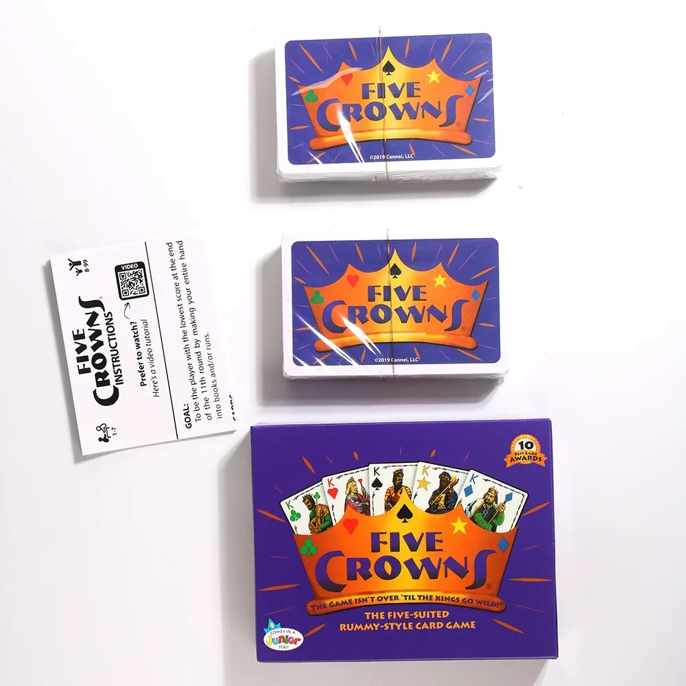 Five CROWNS board game card Quiddler English Wizard game