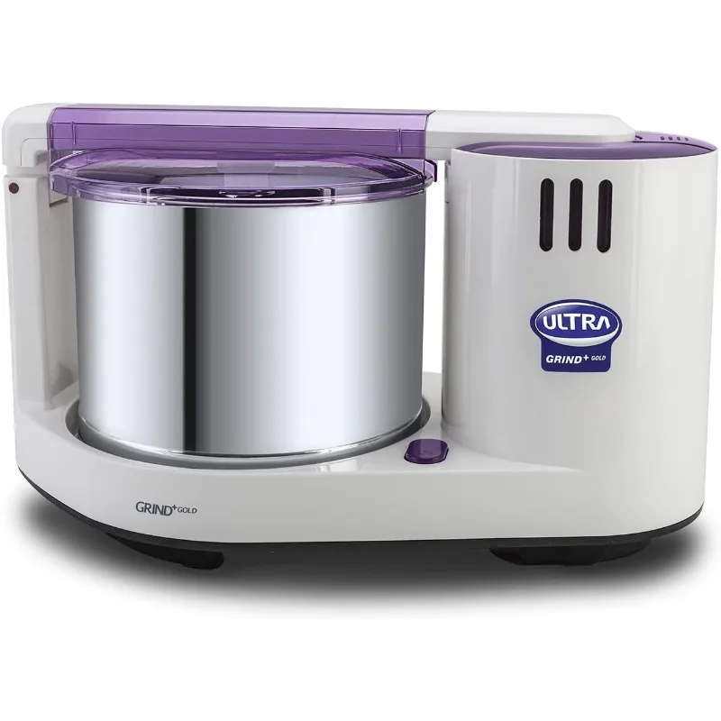 Grind+ Gold Table Top Wet Grinder with Atta Kneader, 110 Volt, 2-Liter, Purple