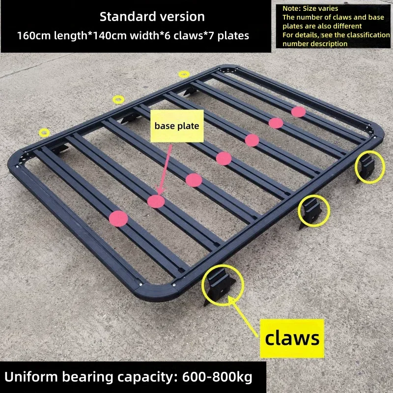 Factory Direct Car Roof Rack for Toyota Fj Cruiser Roof Mount Basket Luggage Durable Aluminium Steel Material Alloy Roof Rack