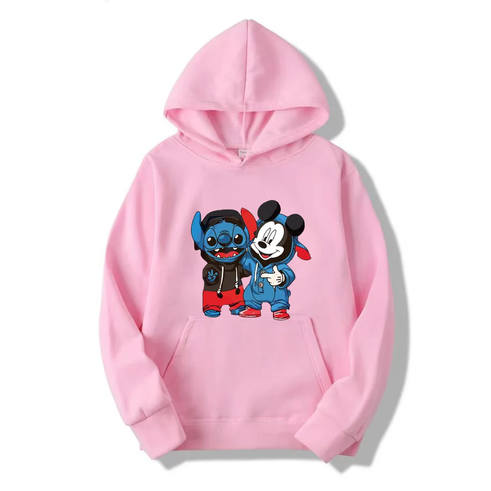 Disney Mickey Mouse Dames Hoodies Y2k Tops Cartoon Mode Sweatshirt Vrouwelijke Kawaii Kleding Herfst Winter Streetwear Trui