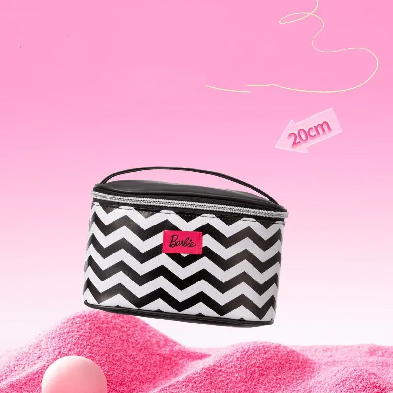 Anime Miniso Barbie borsa a tracolla moda donna Cartoon Cute Girl borsa a tracolla portatile Kawaii borsa cosmetica di grande capacità