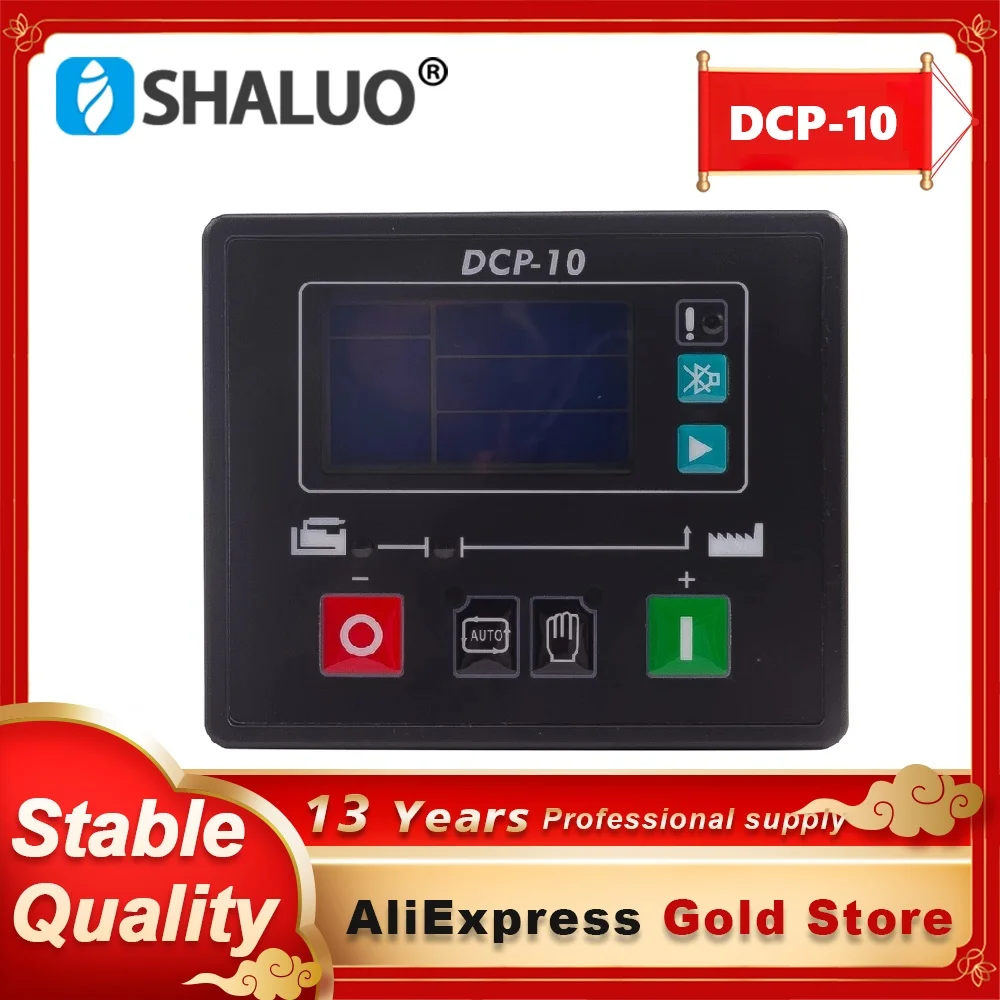 Compatible Wilson DCP-10 Auto Start  Generator Controller Module Diesel Engine Control Panel Unit LCD Display Replace GU610A