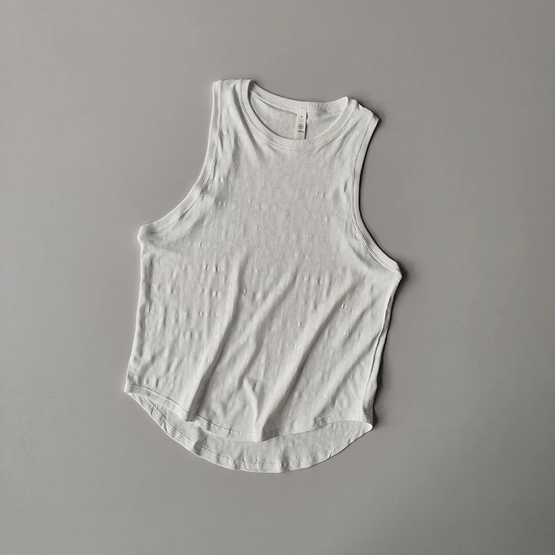 Blus Olahraga Pilates Tanpa Lengan Baru untuk Wanita Rompi Tipis Musim Panas Wanita Kaus Yoga Tanpa Lengan Cepat Kering Setelan Longgar Atasan