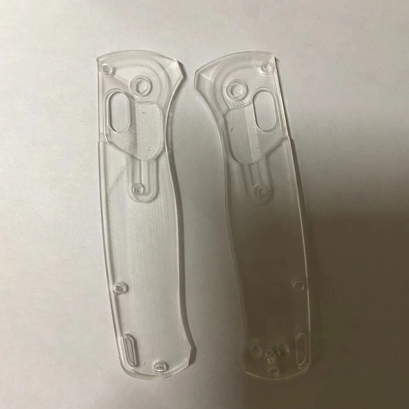 

1 Pair 1Pair Custom Made DIY Transparent Acrylic Material Knife Handle Scale For Benchmade Bugout 535 Knives Excluding knives