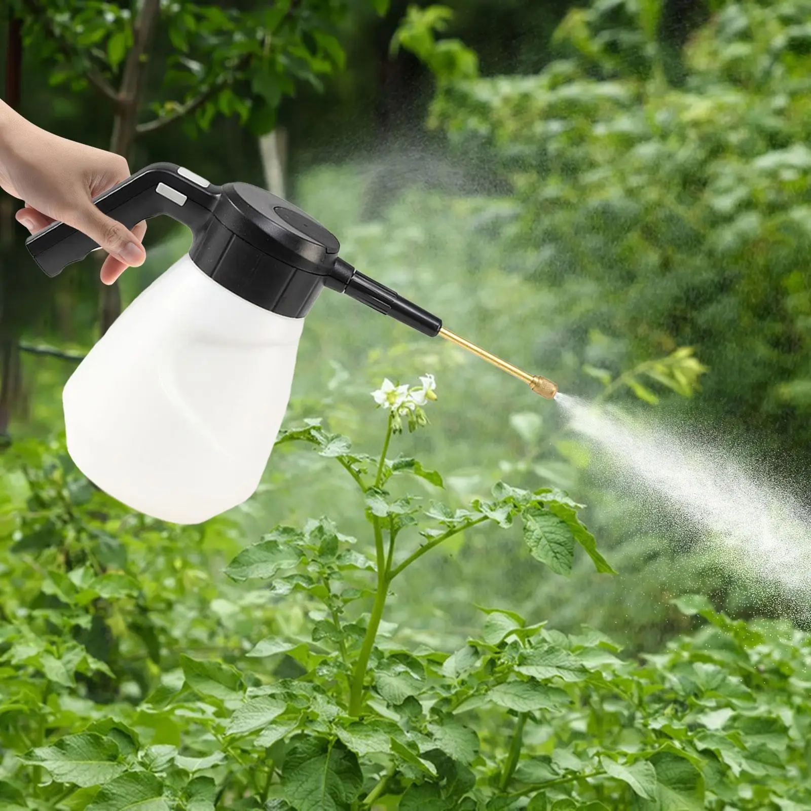 

Electric Spray Watering Can Easy Carrying Large Capacity Multipurpose 2L for