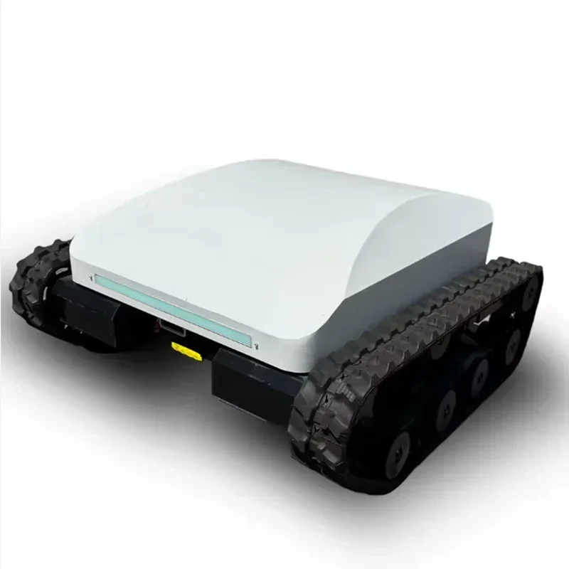 Umweltfreundlicher elektrischer Rasenmäher mit Lithiumbatterie – superstarker Raupenrasenmäher zum Grasschneiden