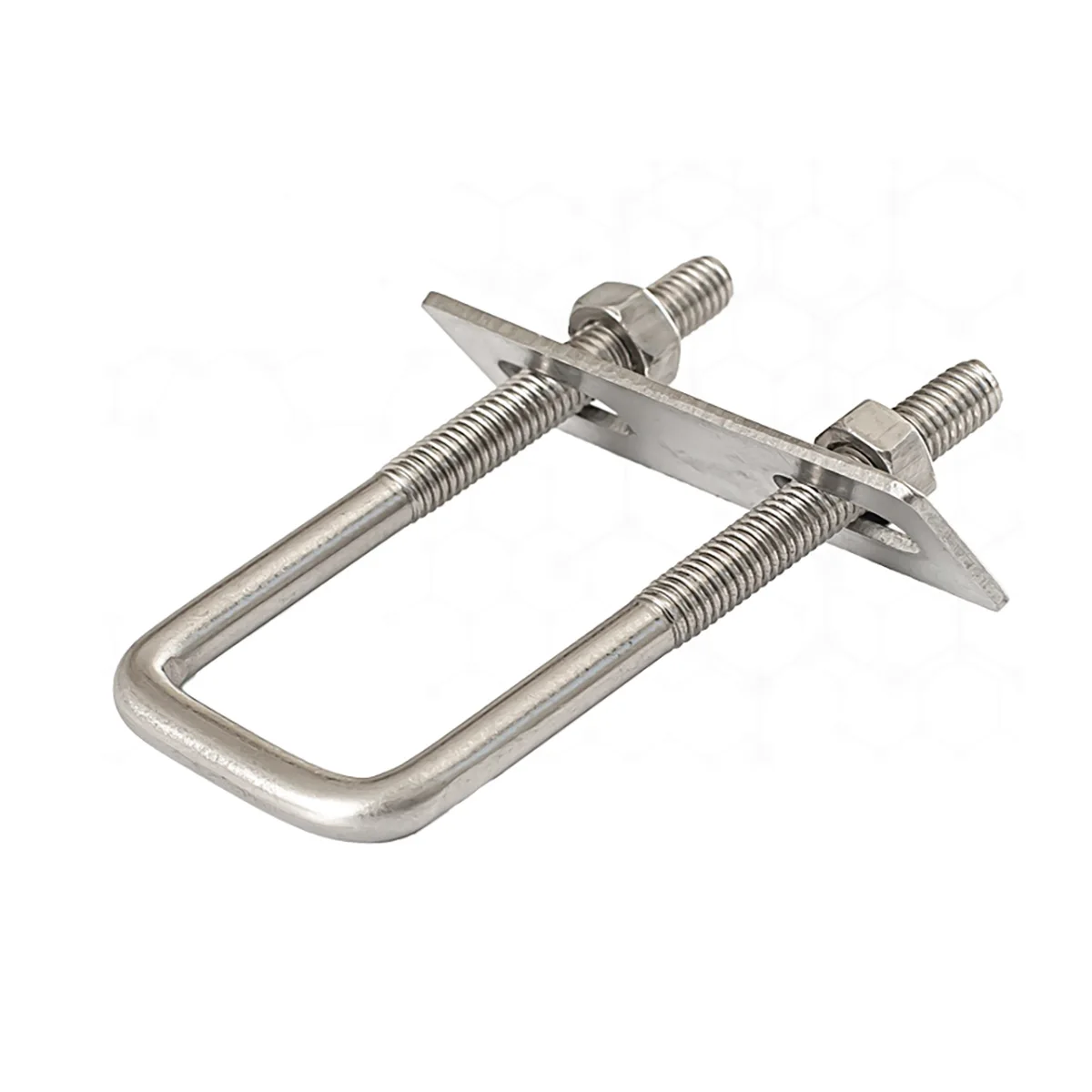 304 Stainless Steel Square Clip / Right Angle U-Clip / U-Bolt / U-Clip Square Tube Fastener M6M8M10