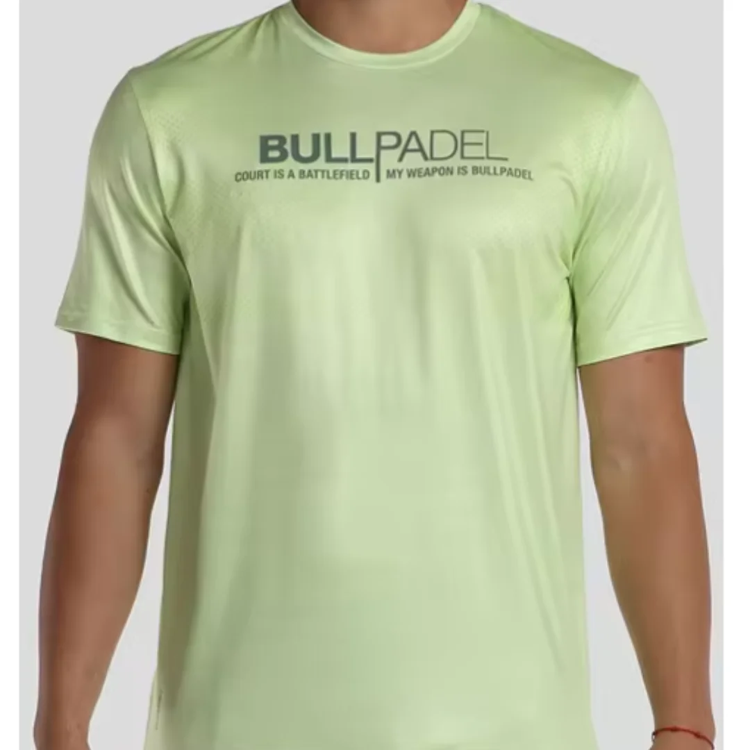 Bullpadel Men\'s T-Shirt Summer Tennis Short Sleeve Outdoor Running Loose Tops Football Badminton Comfortable Breathable T-Shirt