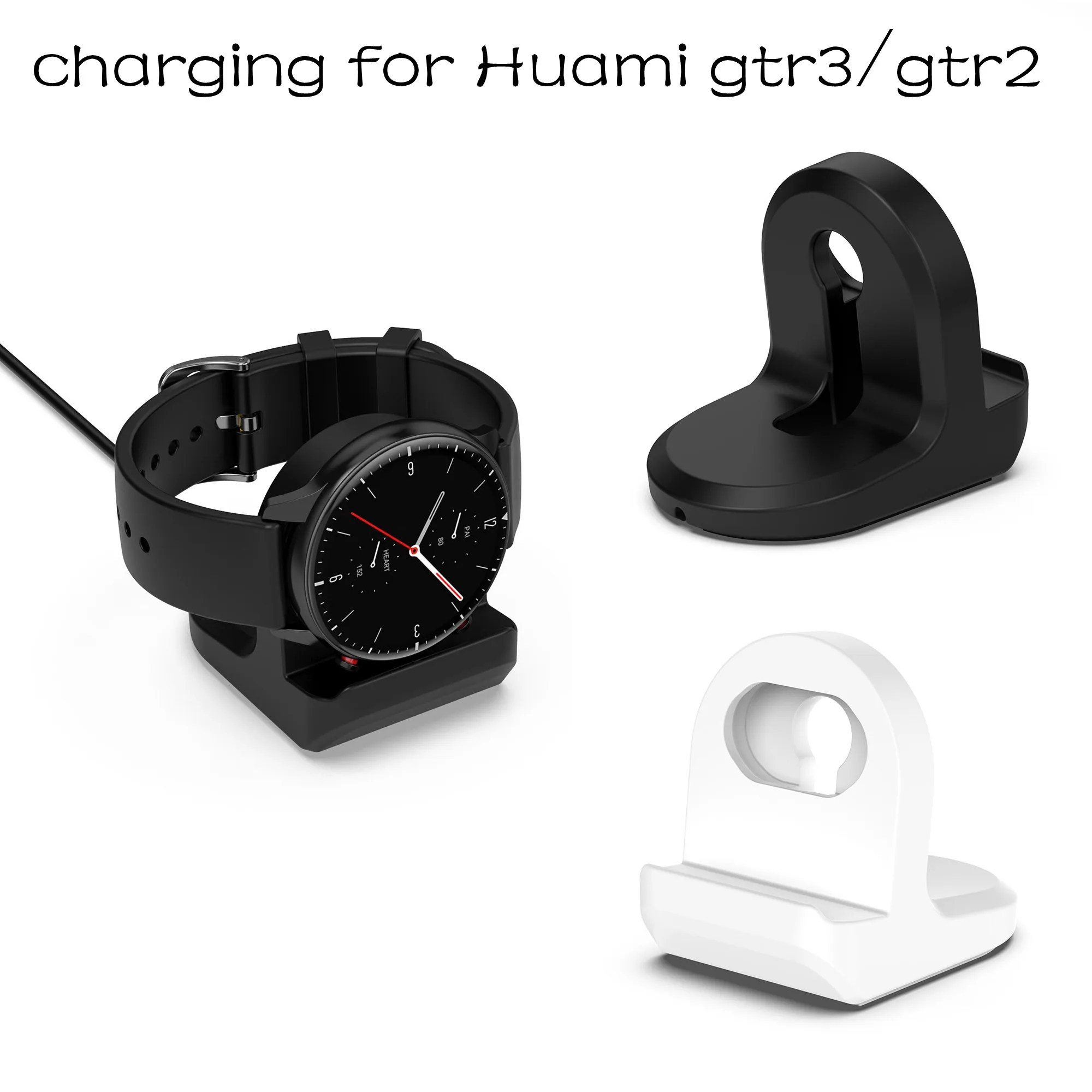 Silicone Charge Stand Holder for Huami GTR3 GTR2 Charging Cradle Dock Station for Huawei gtr3 Accessories without charging cable