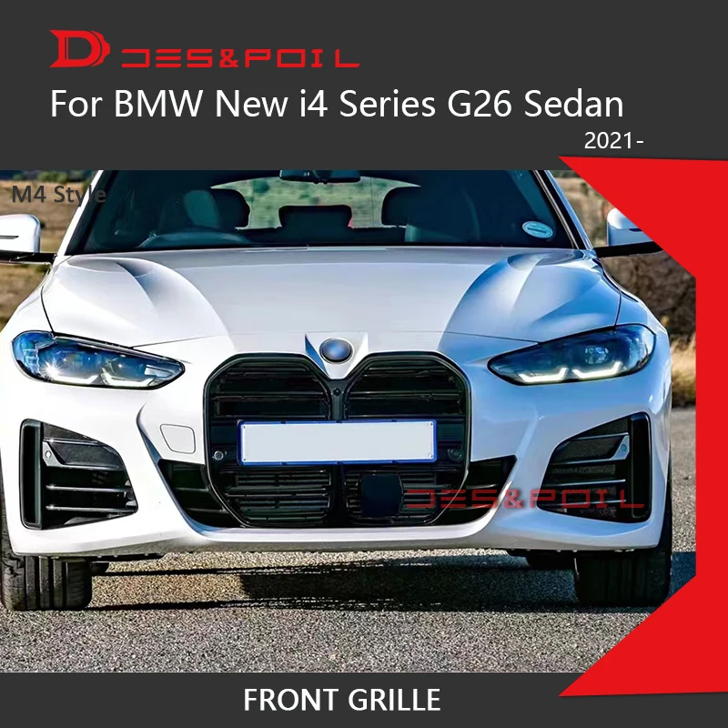 4 Series I4 Grille For BMW G26 Gran Coupe M4 Style Grill Auto Racing Grid Mesh 2021- eDrive35 eDrive40 M50