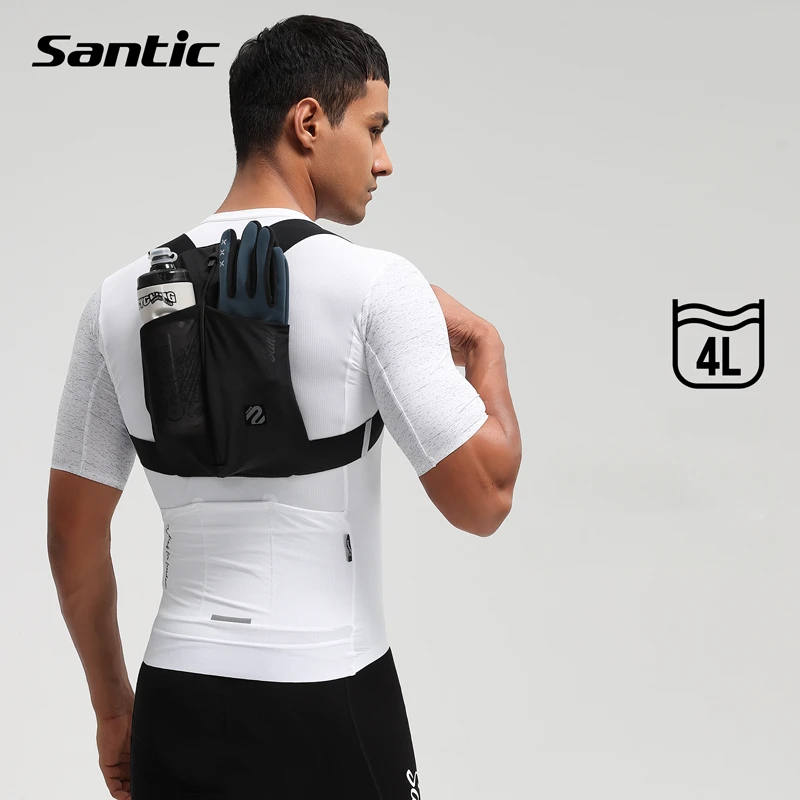 Santic Sports Backpack Men 2024 New  Cycling Sports Backpack  Bicycle Outdoor Lightweight Portable Cycling Bag WZ24P202H